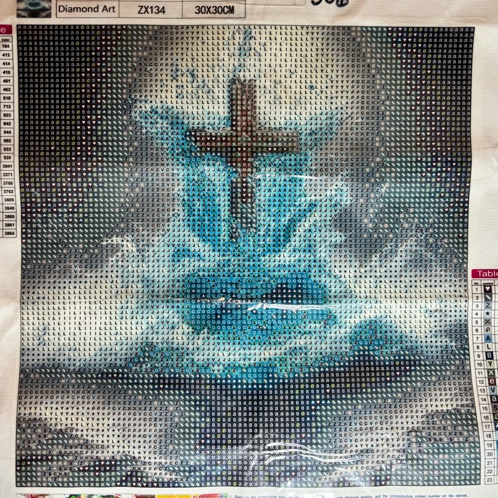 306- Diamond Art Kit with Cross Design